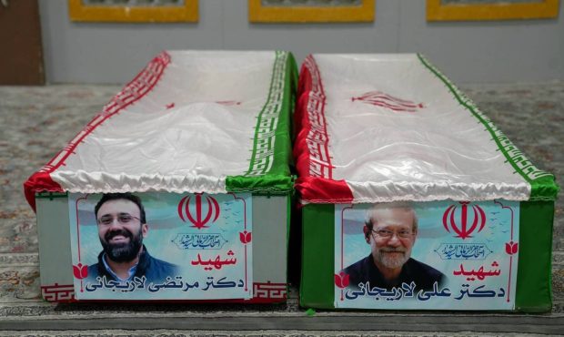 اولین تصویر تابوت شهید دکتر علی لاریجانی