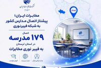 تعداد  ۱۷۹ مدرسه از امکانات شبکه فیبر نوری بهره‌مند شدند